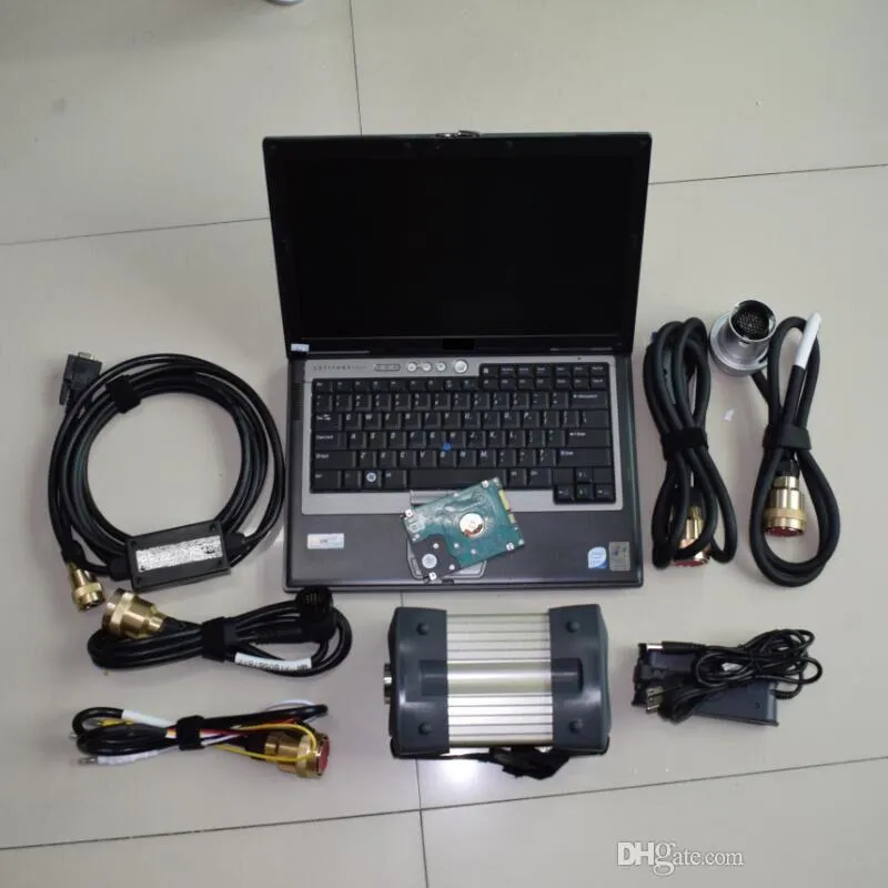 Ferramenta de diagnóstico MB Star C3 com HDD instalado bem no laptop D630 conjunto completo pronto para usar 2 anos de garantia