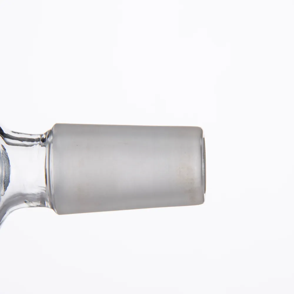 Support d'adaptateur en verre fumé pour bol pièce dômes adaptateurs de bangs de conduite d'eau 14mm 19mm mâle femelle joint givré Dropdow Dab Rig