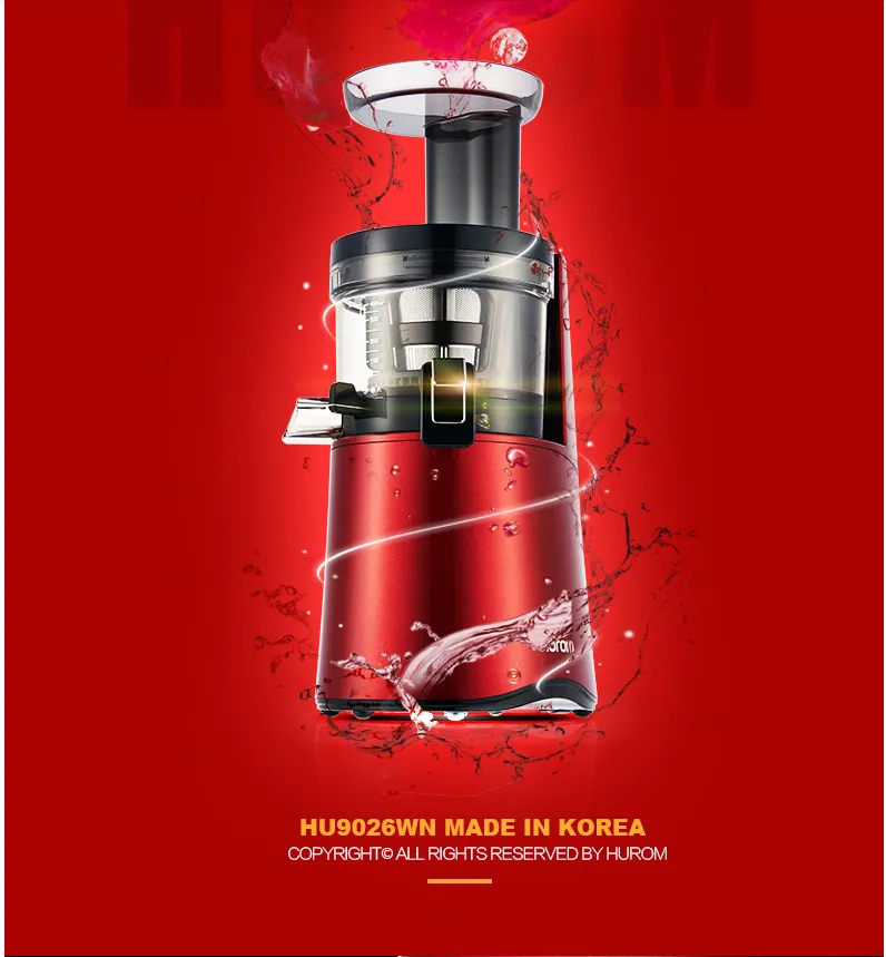 NEW 3rd Generation HUROM Juicer HU 9026WN Slow Juicer Make Ice Cream