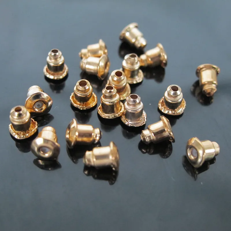 China Factory Brass Ear Nuts, Friction Earring Backs for Stud