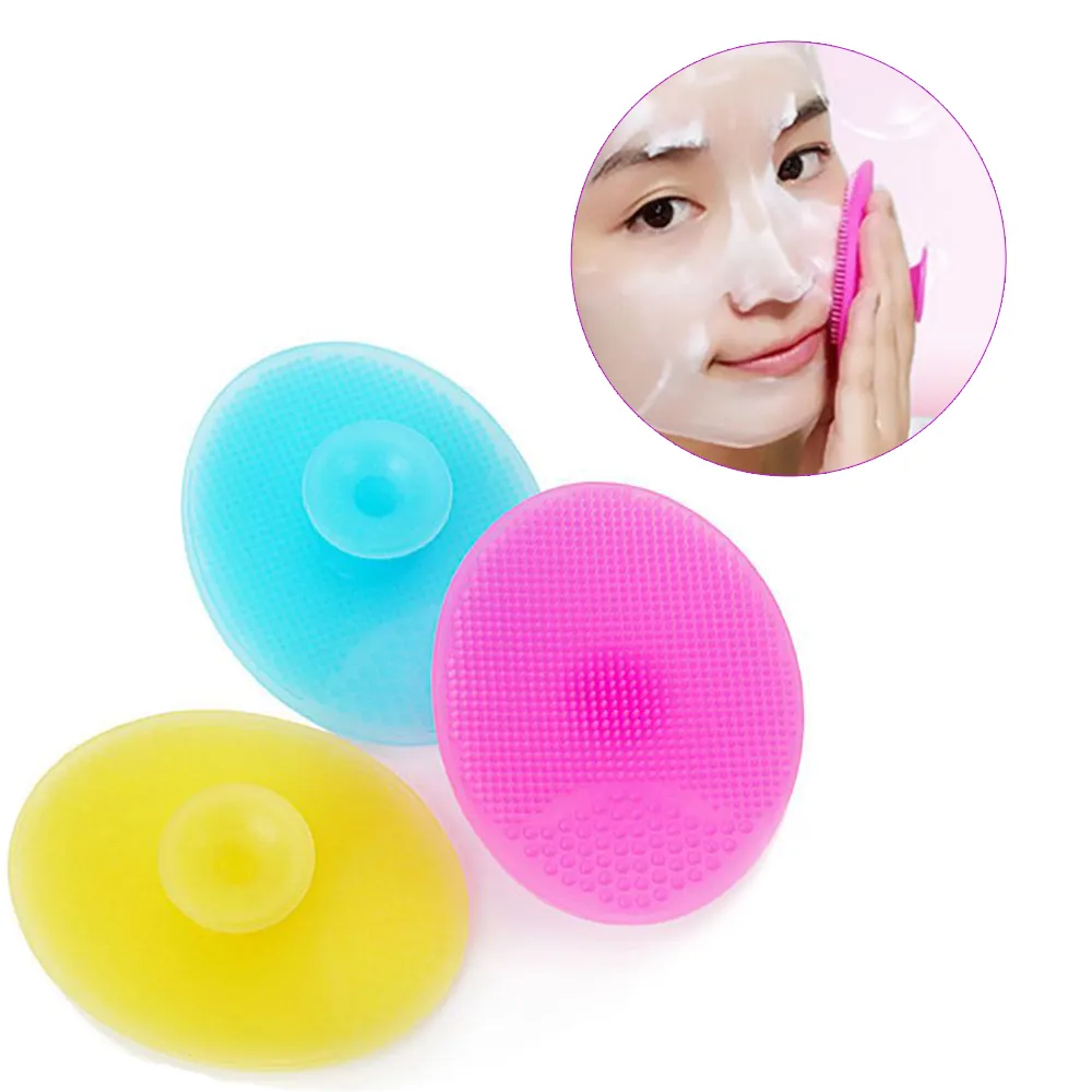 1 st Silikon Tvättkudde Blackhead Face Exfoliating Cleansing Brushes Facial Skin Care Cleansing Brush Beauty Makeup Tool 6 Färg