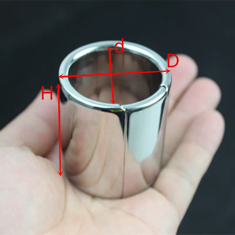 Scrotum Pendant Stainless Steel Ball Stretchers Burden Cock Penis Bearing Ring Locking Alternative Sex Products for Men B222116603921