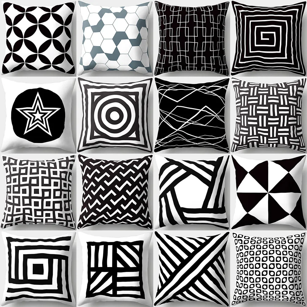 Monochrome cushion discount covers