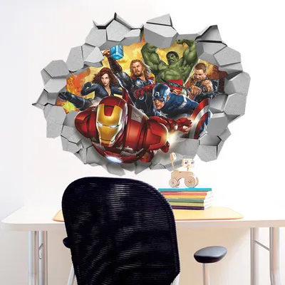 Marvel Autocollants, 52 pièces Superheros Stickers, Stickers Moto