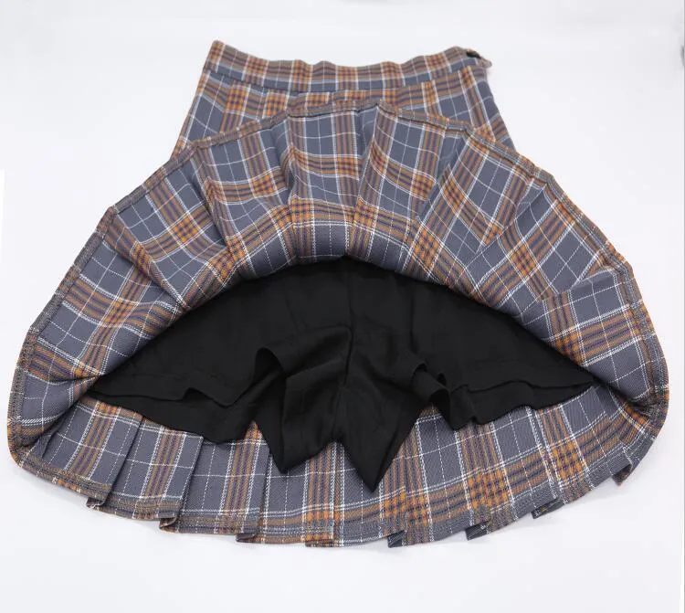 jupe longue bohème vintage plissée taille haute à carreaux - France jupe longue bohème vintage plissée taille haute à carreaux - France