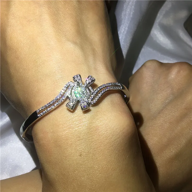 Nova marca borboleta pulseira diamante s925 prata cheia festa de noivado casamento pulseira para mulheres moda jóias8113832