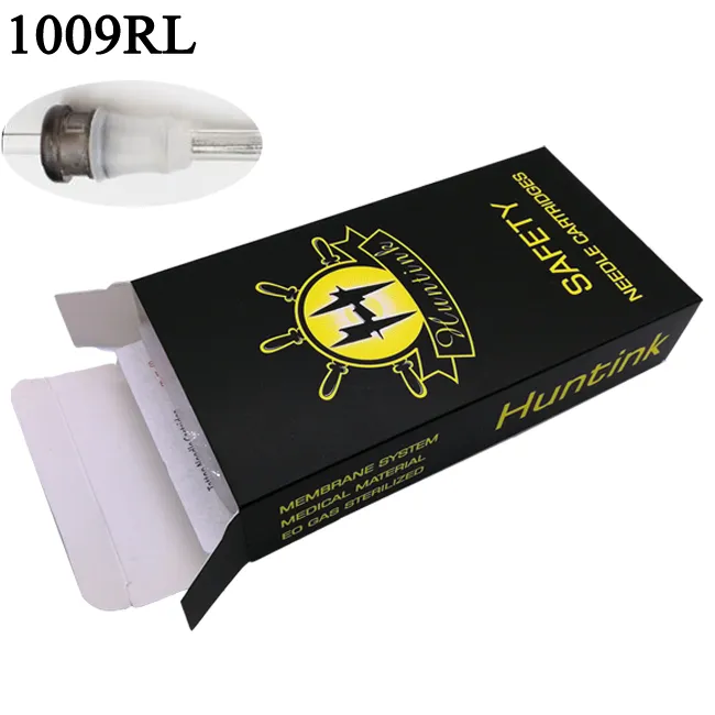 1009RL Tattoo Needle Cartridge Clear Color With Membrance And Stabilizer Compatible With All Standard Cartridge Grips and Rotary Machines