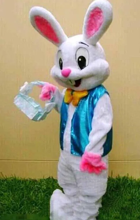 2018 Hot sale Easter Bunny Mascot Costume Rabbit Cartoon Fancy Dress Adult