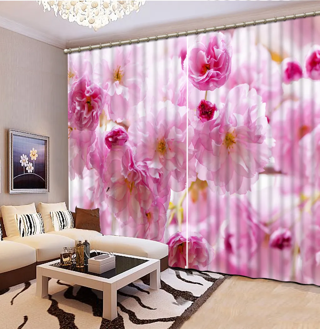 Modern Bedroom Living Room Curtains circle Po Printing 3D Window Curtain For Home Thick Drapes3318517