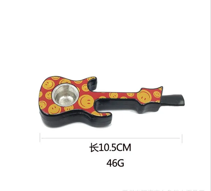 Guitarra criativa violino tubo de metal portátil cachimbo