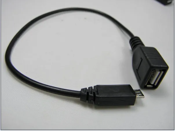 Yüksek Kaliteli Fiş Erkek Mikro 5Pin Kadın USB OTG Host Veri Kablosu GS2 GS II II II9100 MOTO XOOM TG01 Ücretsiz Kargo HKPAM CPAM