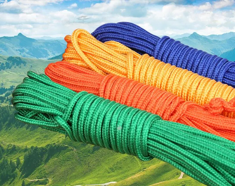 10-50 Meters Nylon Rope for Magnet Fishing Dia. 2-10mm Outdoor Binding Home  Drying Water Proof Durable Rope Knitting Material Tool