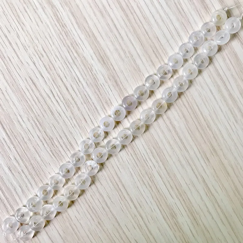 fubaoying卸売高品質4mm * 10mmの大きな穴丸形の美しいビーズイヤリングのイヤリングネックレスペンダント送料無料