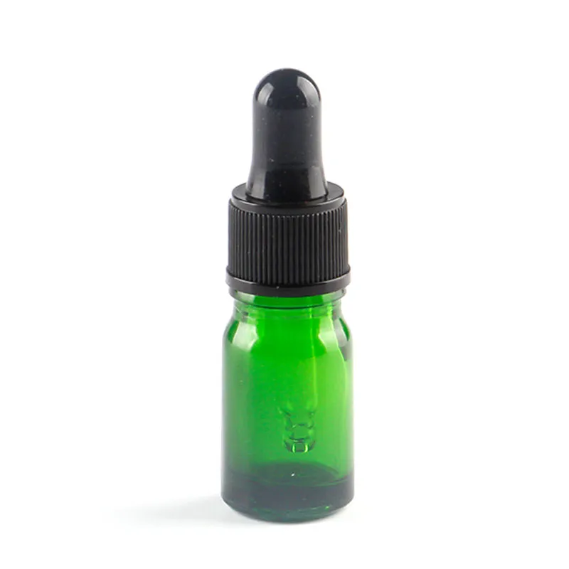 10ml Green Glass Dropper Bottles for Essential Oils/ Perfume Refillable Empty Amber Bottle DIY Blends Glass Bottles