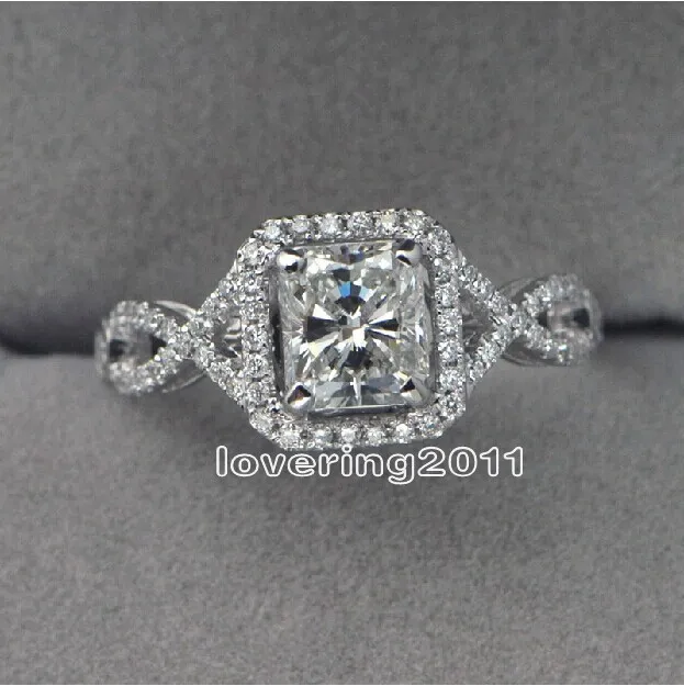 choucong الأزياء والمجوهرات الماس 925 الفضة الاسترليني خاتم الزواج الاشتباك Sz 5-11 هدية مجانية الشحن
