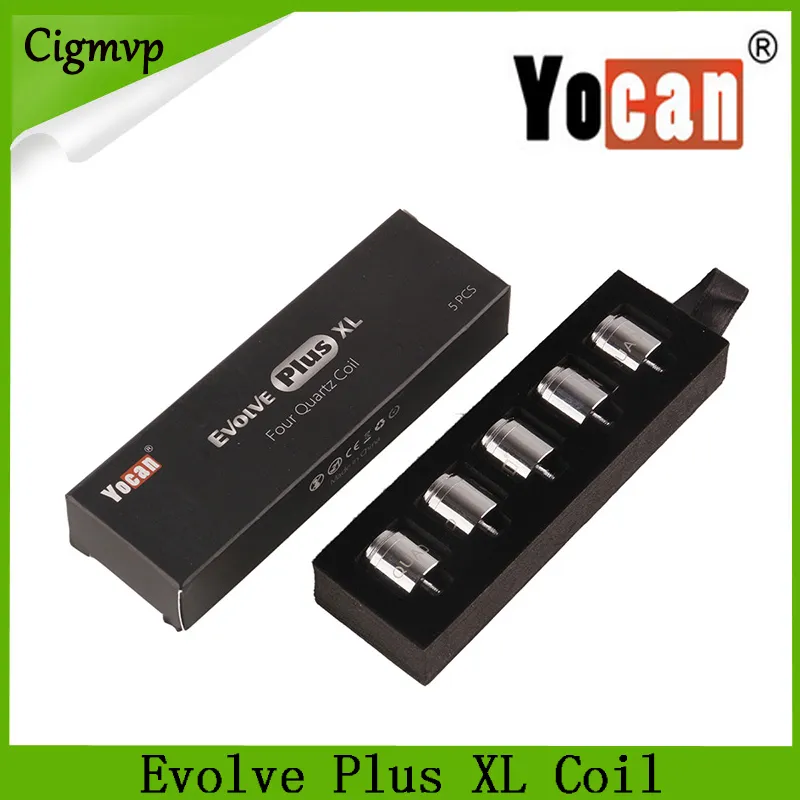 Yocan Evolve Plus XL Wax Quad C Oil q uad Quatz Rod cewki z kołkiem cewki dla zestawu evolv e plus x l Kit