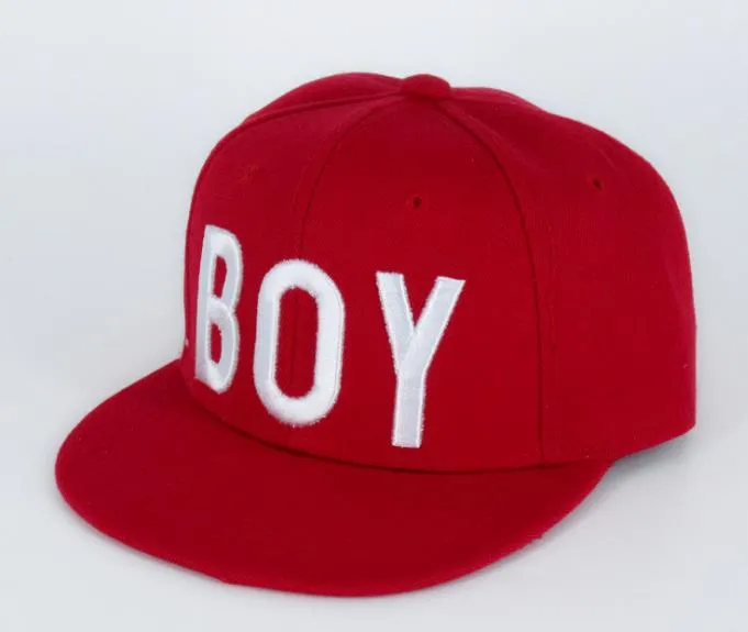 Bambini ragazza ragazzo berretto bianco bambini cappello berretto regolabile moda HIPHOP copricapo magico blu rosso nero 3Y-8Y