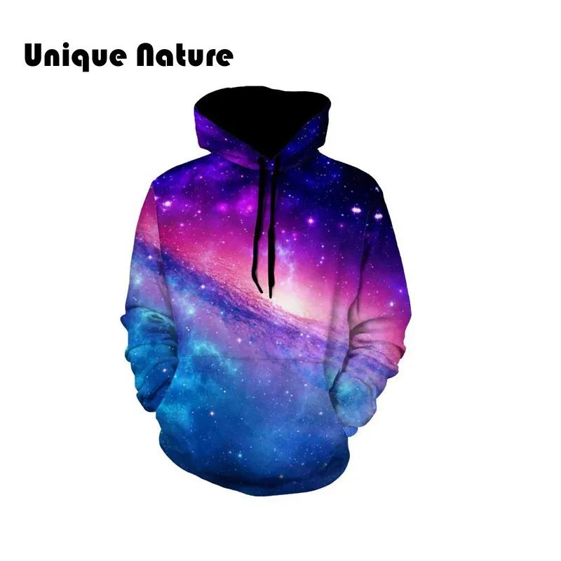 Unikalna Natura 3D Drukowana gwiazda Galaxy Space Casual Bluzy Męskie Nowy Rookie Pullover Moda Style Bluzy Plus Rozmiar 5XL