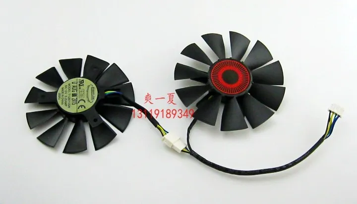 New Original EVERFLOW T128010SH 12V 0.25A diameter 85mm Pitch 39*39*39mm with 4 Pins For Asus STRIX GTX960 GTX750TI Graphics Card Cooler Fan