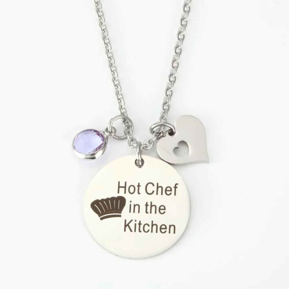 Modeschmuck zubehör Edelstahl Chef Geschenke Halskette Heißer Chef in der Küche Halskette Anhänger Kochmütze Kochen keychain