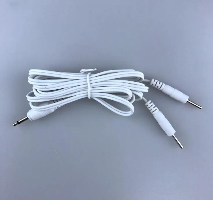 Tens Unit Lead Wires - 3.5mm plug to Two 2mm Pin Connectors Cable