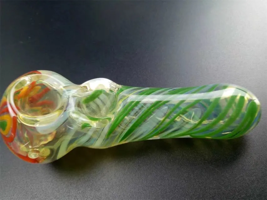 Bong in vetro tubo di vetro color stile bastone