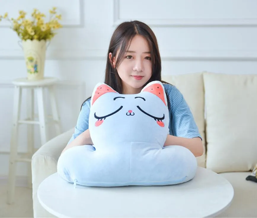 Härlig Animal Creative Office Flight Travel Portable Soft Nap Pillow Fashion Söt Mini Bekväm Skrivbord Rest Armhandske Kudde