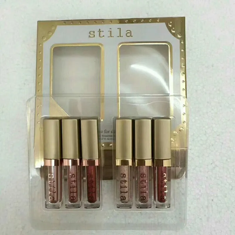 재고! 무료 배송 DHL / ePakect Stila Eye for Elegance 6 색 세트 1 세트 Shining Bronzer 골드 아이 섀도우 Stila Liquid eyeshadow Shimmer