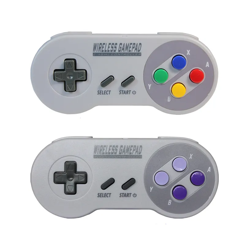 2IN1 2,4 GHz Wireless Gamepad Joystick USB Kontroler gier dla Super Nes Snes Classic Edition Mini Joypad na PC DHL FedEx UPS Bezpłatna wysyłka