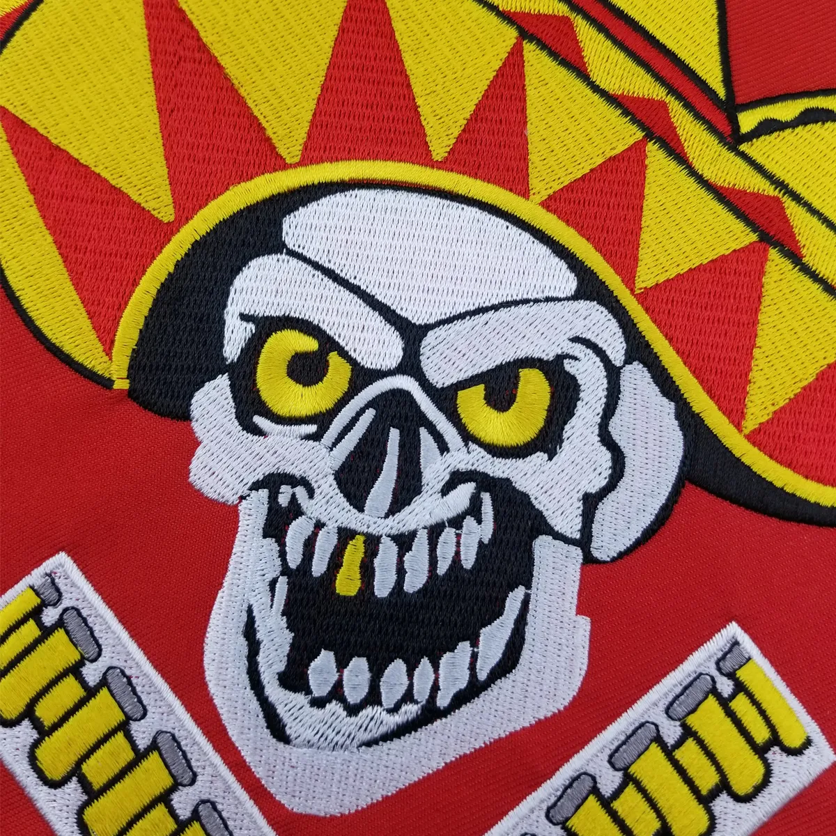 Biker Skull Patch, Large Back Patches for Jackets and Vests