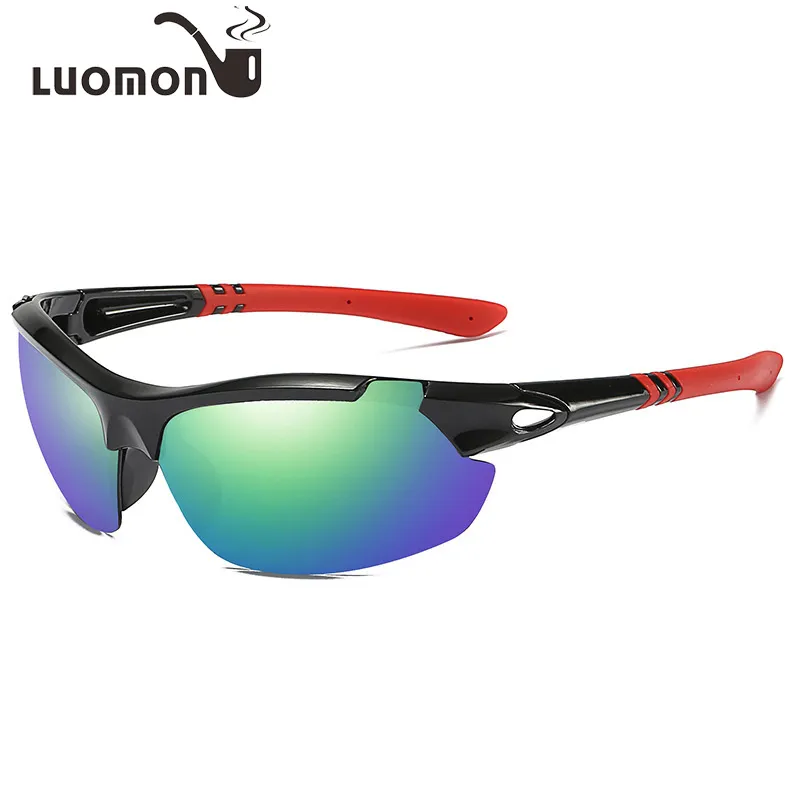 LUOMON lunettes de soleil de sport lunettes de conduite en plein air soleil lumineux lunettes pour hommes lunettes Anti-vent sable lunettes de soleil polarisées