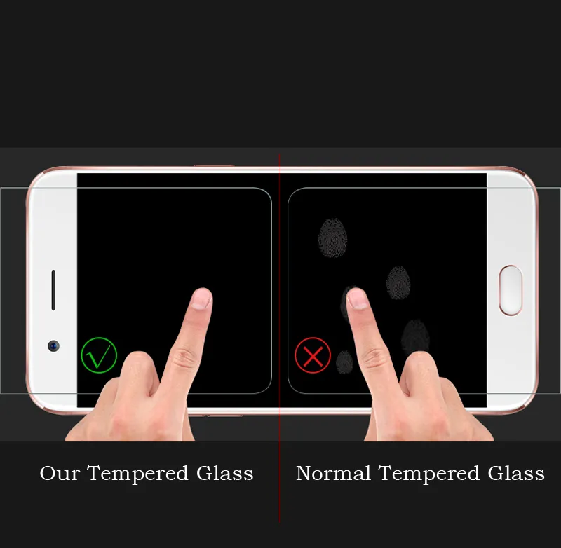 0.33mm For Oppo R9SP R11P R11S R11 R7 R7S Mobile Tempered Glass Screen Protector Cell Phone Protective Film for Mobile 
