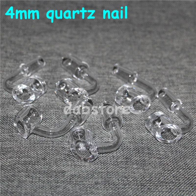 Pfeifeneimer Banger Quarz Titannagel Kuppellos 18 mm 14 mm 10 mm Größe 4 mm Dicke Silikon Wassersprudler Bong9979105