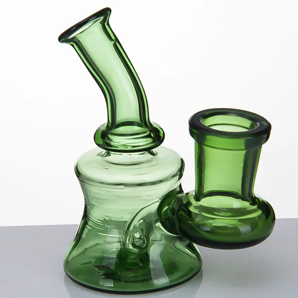 Grossistglasbägare bong rökningstillbehör vattenrör med 14 mm kvinnliga fog pyrex vatten bongs dab olje rig bubbler filter rökrör