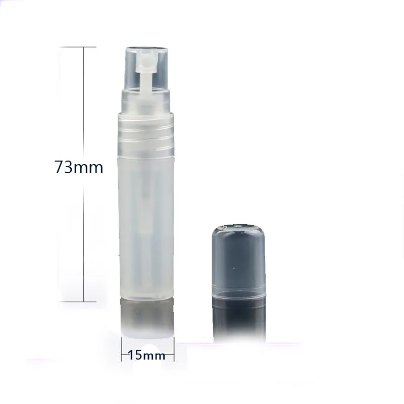 100 sztuk Podróż Przenośne Perfumy Butelki Spray Butelki Puste Kontenery Kosmetyczne 3ml Atomizer Plastic Pen