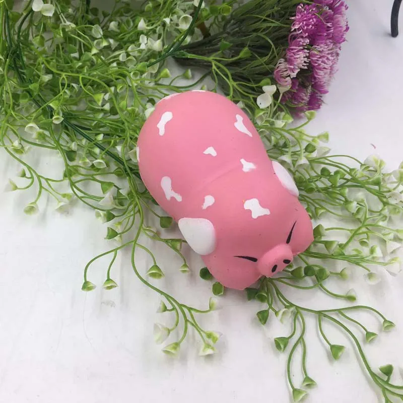 PU Simulering Pig Squishy Charms Squishy Slow Rising Squeeze Soft Doft Toy Collection Simulation Novelty Leksaker