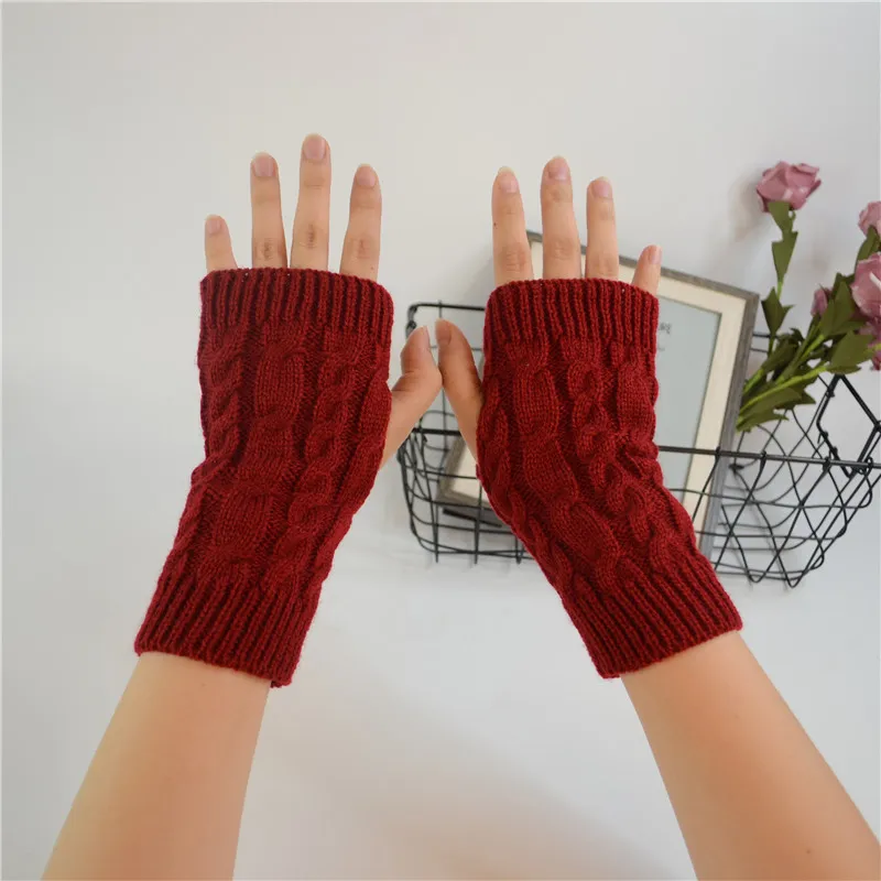 Stylish Winter Womens Wool Knitted Half Finger Gloves With String For Cell  Phones W502 From Legou668, $31.66