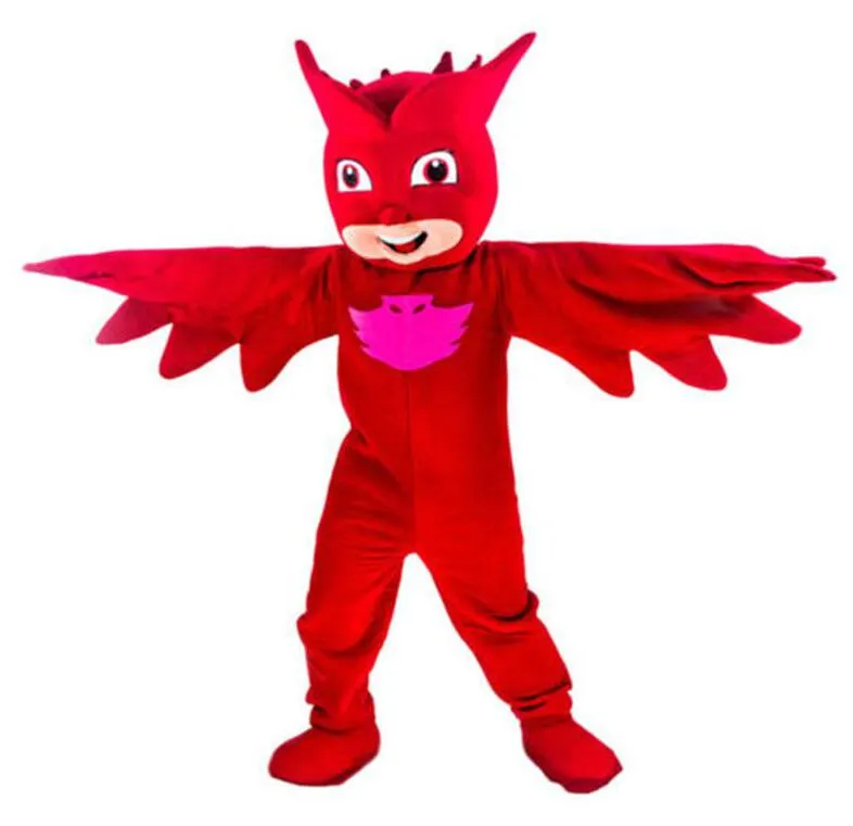 Usine feu direct oiseau rouge Halloween déguisement dessin animé adulte Animal mascotte Costume 240C