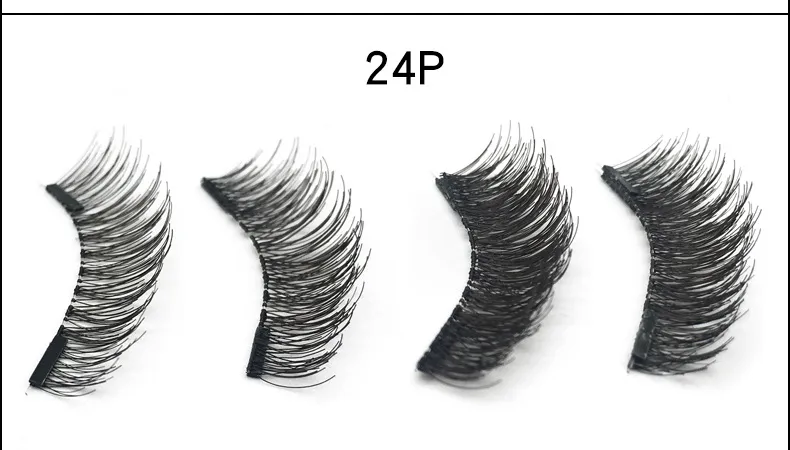 Brand New 2 Magnetic False Eyelashes Natural Long Dual Magnets Fake Lashes viene fornito con scatola retial DHL Free