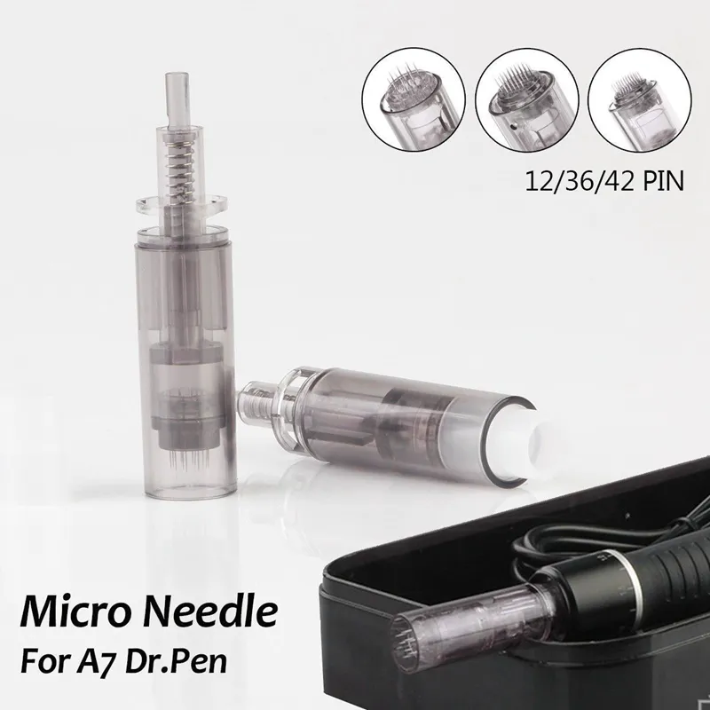 25pcs/lot Grey Color 9/12/24/36/42 Needle Cartridge Fits Dermapen 3/ Mydermapen Cosmopen Dr pen A7 Needles Skin Care