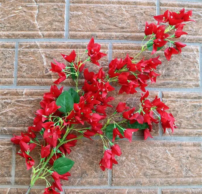 Bougainvillea di seta Finta bouganville spectabilis più teste di fiori centrotavola di nozze Fiore decorativo artificiale feste a casa