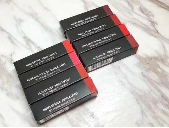 무료 배송 2018 고품질 메이크업 매트 립스틱 립 화장품 방수 12 색 초콜릿 맛 3g 알루미늄 튜브