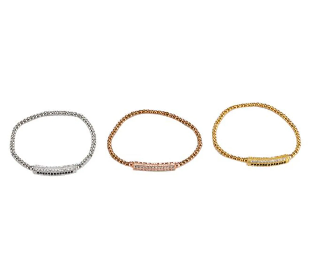 Zilveren goud rose gouden edelsteen armbanden natuurlijke edelsteen geboortesteen handgemaakte helende kracht kralen elastische stretch armband