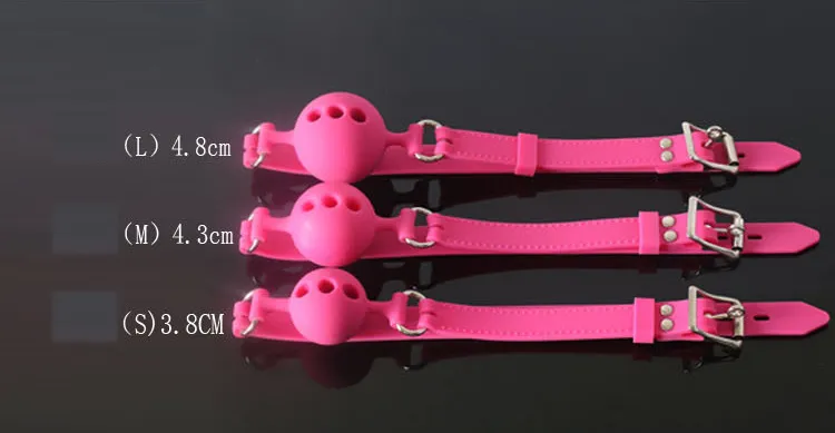 Pleine Silicone bouche ouverte Gag Fixation orale bouches en peluche Bondage contraintes jeux pour adultes pour les Couples flirtant Sex Toys5462388