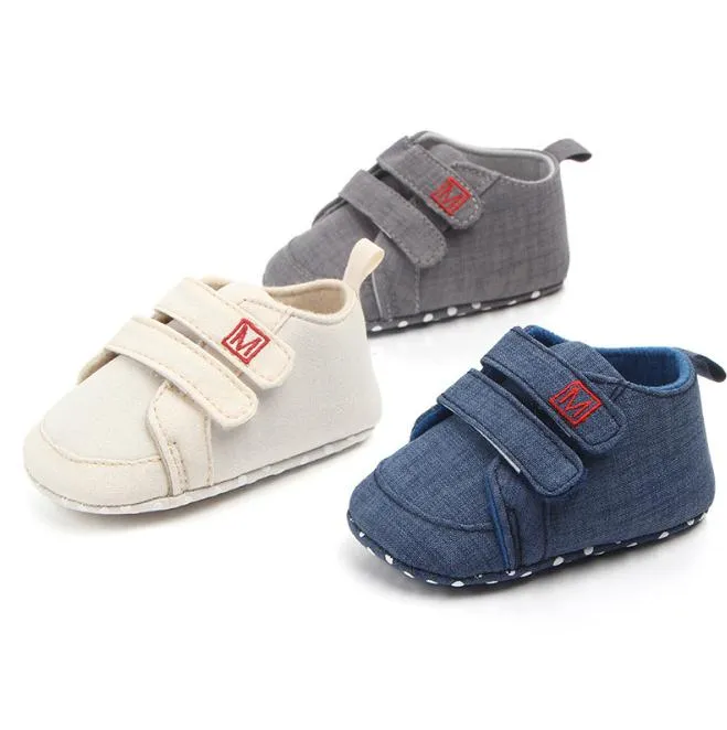 Baby Sneaker Sport Shoes For Girls Boys Canvas Newborn Shoes Baby Walker Infant Toddler Soft Bottom Anti-slip First Walkers