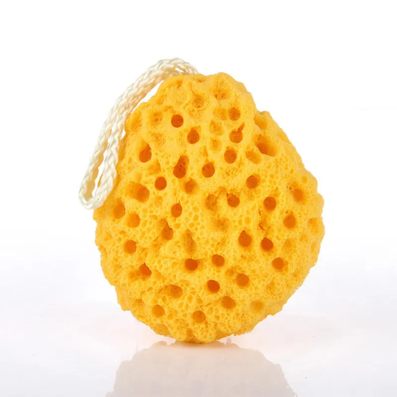 Honeycomb Dusch Svamp Badkar Dusch Boll Scrub Soft Spa Body Svampar Power Cleaning Tools Flower Bath Ball