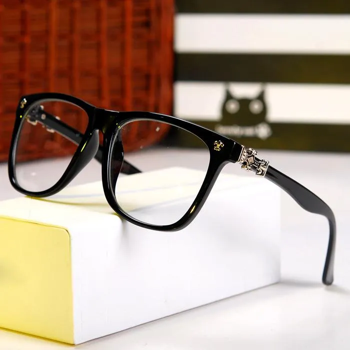 Uomo Donna Moda su montatura Nome Designer di marca Occhiali semplici Occhiali da vista Occhiali da vista miopia Cornice Oculos H399