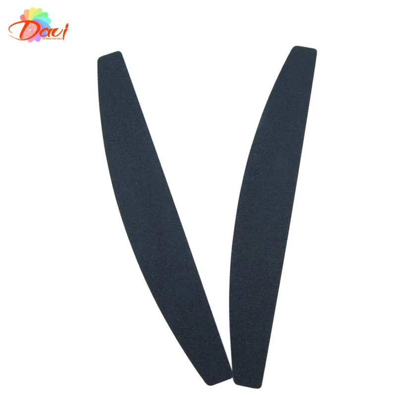 100/180 Grit Nail-bestand 50 stks / partij Nail Tools Black Sandpaper Plastic 80/80 Emery Board