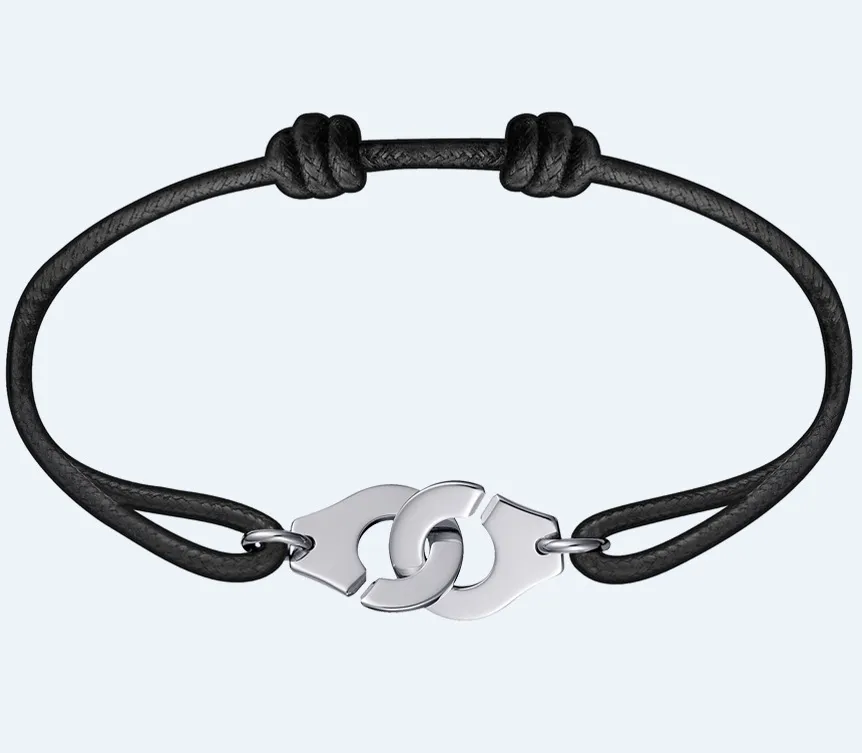 Femmes et homme taille fait à la main corde chaîne Bracelet charme titane acier inoxydable bijoux PS5229