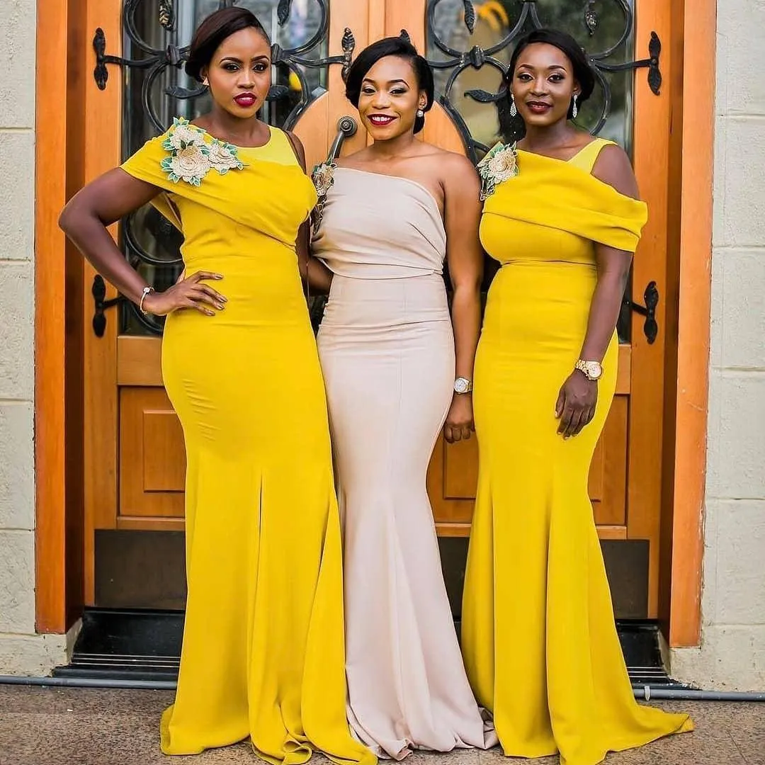 yellow bridesmaid dress